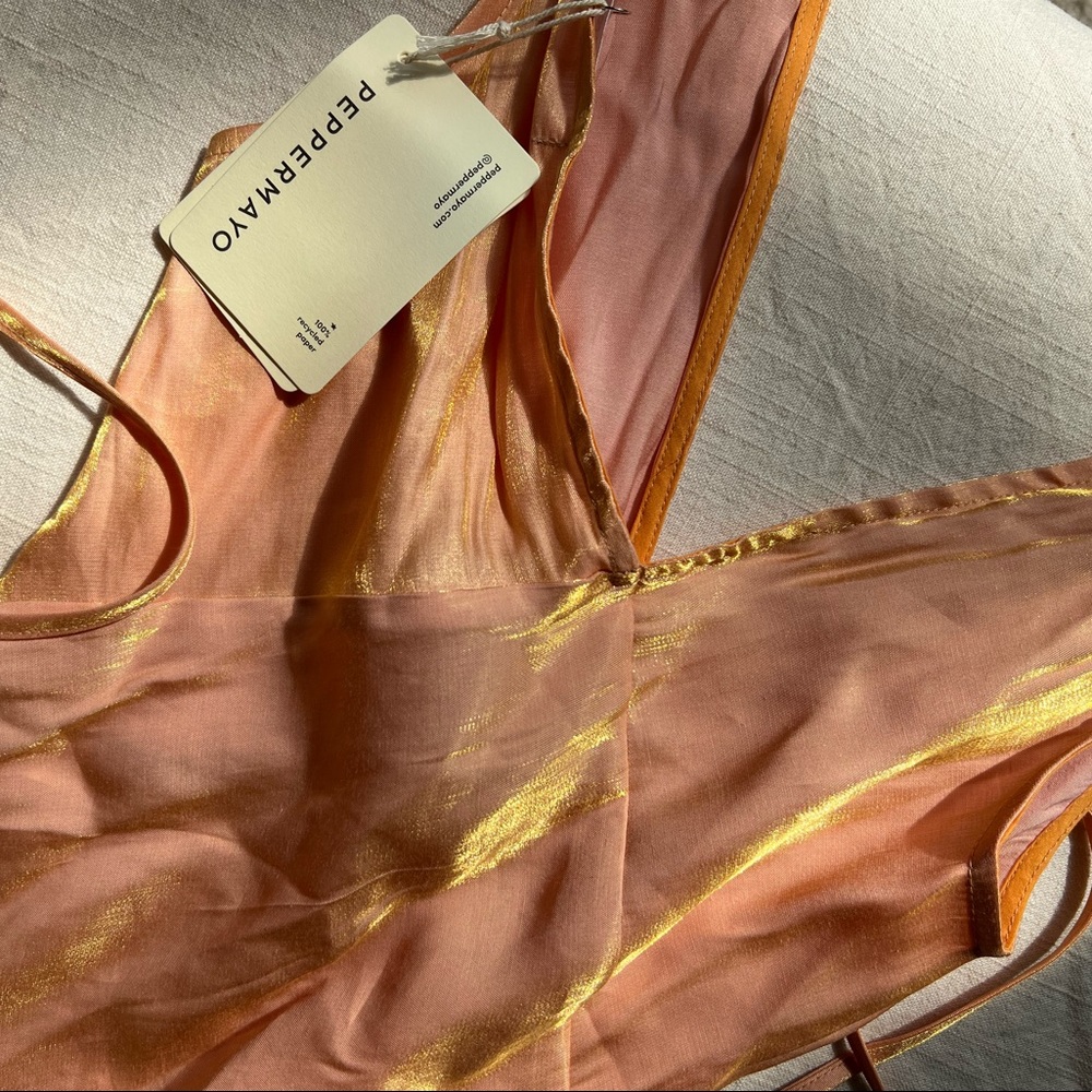 Peppermayo Mango Shimmer Dress, never worn!